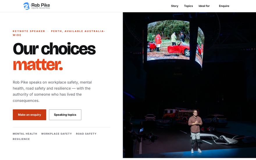 The Rob Pike website homepage